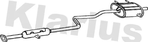 Rear Muffler Exhaust Silencer Back Box Fits Suzuki Swift