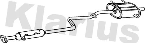 Rear Muffler Exhaust Silencer Back Box Fits Suzuki Swift