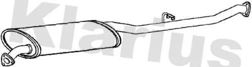 Exhaust Centre Muffler Middle Silencer Fits Lti Tx