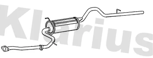 Rear Muffler Exhaust Silencer Back Box Fits Toyota Starlet