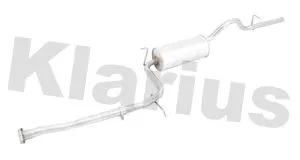 KLARIUS KLARIUS TY239K Rear Muffler Exhaust Silencer Back Box Fits Toyota Starlet 