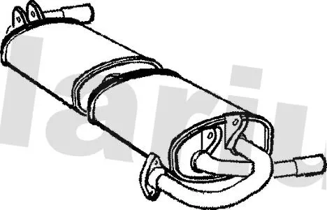 Rear Muffler Exhaust Silencer Back Box Fits Toyota Mr2