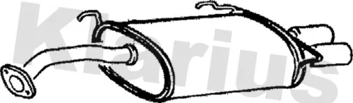 Rear Muffler Exhaust Silencer Back Box Fits Toyota Celica