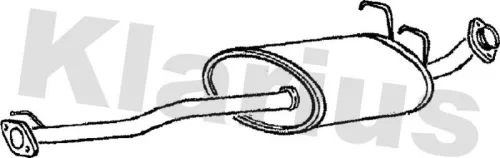 Exhaust Centre Muffler Middle Silencer Fits Toyota Land Cruiser 90