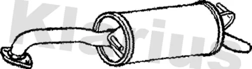 Rear Muffler Exhaust Silencer Back Box Fits Toyota Yaris