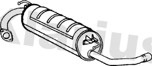 Rear Muffler Exhaust Silencer Back Box Fits Toyota Rav 4