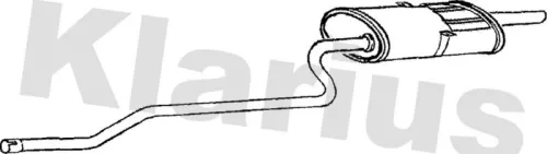 Rear Muffler Exhaust Silencer Back Box Fits Toyota Corolla