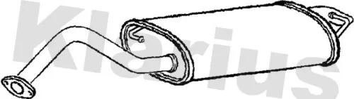 Rear Muffler Exhaust Silencer Back Box Fits Toyota Corolla