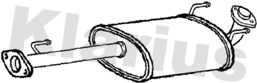 Exhaust Centre Muffler Middle Silencer Fits Toyota Land Cruiser 90 Land Cruiser Prado