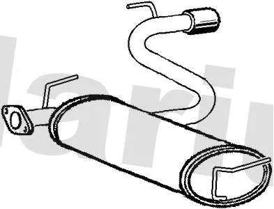 Rear Muffler Exhaust Silencer Back Box Fits Toyota Celica