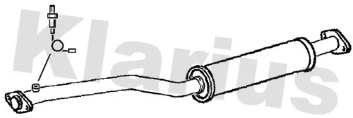 Exhaust Centre Muffler Middle Silencer Fits Lexus Is