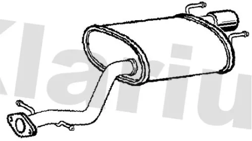 Rear Muffler Exhaust Silencer Back Box Fits Lexus Is