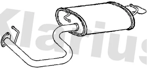 Rear Muffler Exhaust Silencer Back Box Fits Toyota Avensis