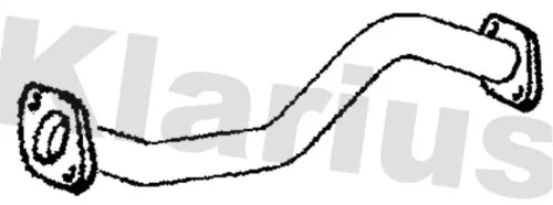 Klarius Centre Front Exhaust Pipe For Toyota Avensis Verso