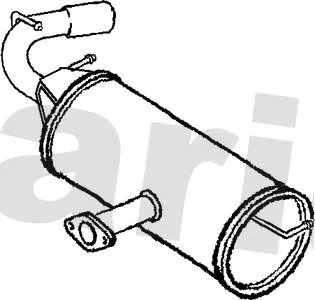 Rear Muffler Exhaust Silencer Back Box Fits Toyota Avensis Verso