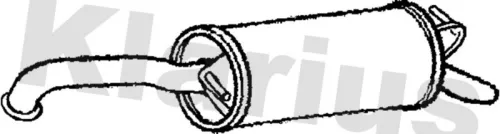 Rear Muffler Exhaust Silencer Back Box Fits Toyota Yaris