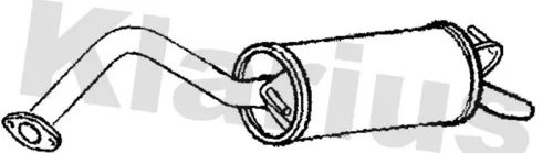 Rear Muffler Exhaust Silencer Back Box Fits Toyota Prius