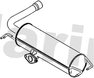 Rear Muffler Exhaust Silencer Back Box Fits Toyota Rav 4