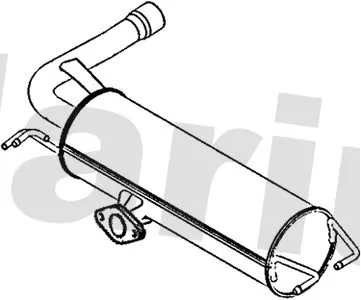 Rear Muffler Exhaust Silencer Back Box Fits Toyota Rav 4