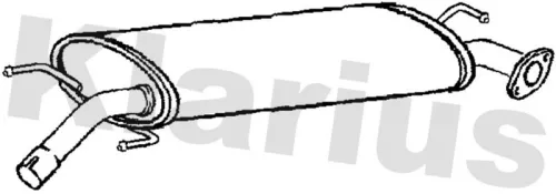 Exhaust Centre Muffler Middle Silencer Fits Toyota Rav 4