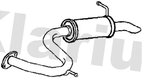 Rear Muffler Exhaust Silencer Back Box Fits Toyota Rav 4