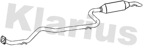 Rear Muffler Exhaust Silencer Back Box Fits Toyota Avensis