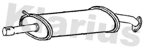 Exhaust Centre Muffler Middle Silencer Fits Toyota Rav 4