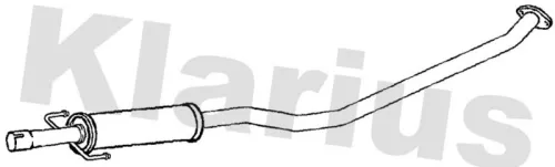 Exhaust Centre Muffler Middle Silencer Fits Toyota Corolla