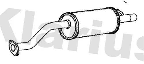 Rear Muffler Exhaust Silencer Back Box Fits Toyota Yaris