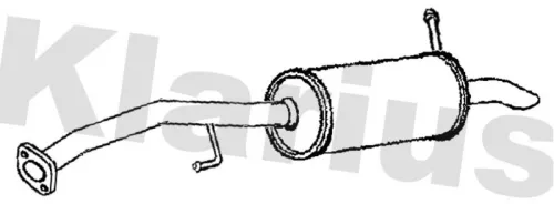 Rear Muffler Exhaust Silencer Back Box Fits Toyota Verso