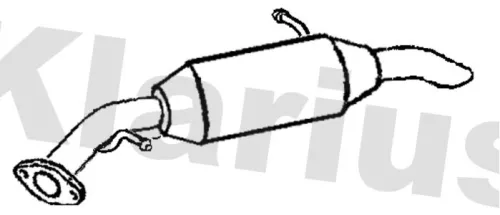 Rear Muffler Exhaust Silencer Back Box Fits Toyota Verso