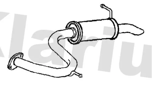 Rear Muffler Exhaust Silencer Back Box Fits Toyota Rav 4