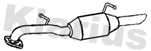 Rear Muffler Exhaust Silencer Back Box Fits Toyota Yaris