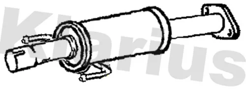 Exhaust Centre Muffler Middle Silencer Fits Toyota Auris