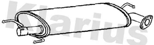 Exhaust Centre Muffler Middle Silencer Fits Toyota Rav 4