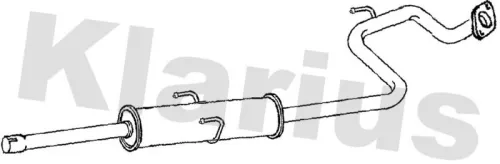 Exhaust Centre Muffler Middle Silencer Fits Toyota Verso S