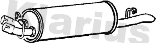 KLARIUS KLARIUS VL374Q Rear Muffler Exhaust Silencer Back Box Fits Opel Monza 