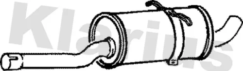 Exhaust Centre Muffler Middle Silencer Fits Volvo 740 760 940