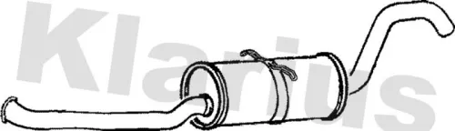 Exhaust Centre Muffler Middle Silencer Fits Volvo 960 S90 V90