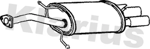 KLARIUS KLARIUS VO327A Rear Muffler Exhaust Silencer Back Box Fits Volvo S40 V40 