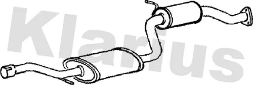 Exhaust Centre Muffler Middle Silencer Fits Volvo S40 V40