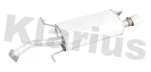 KLARIUS KLARIUS VO332Q Rear Muffler Exhaust Silencer Back Box Fits Volvo S40 V40 