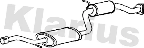 Exhaust Centre Muffler Middle Silencer Fits Volvo S40 V40