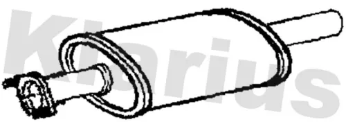 Exhaust Centre Muffler Middle Silencer Fits Volvo Xc90