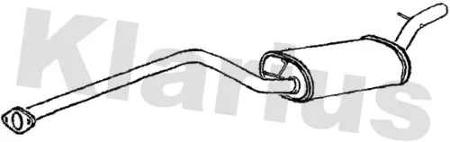 Exhaust Centre Muffler Middle Silencer Fits Volvo C30 S40 V50