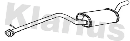 Exhaust Centre Muffler Middle Silencer Fits Volvo C30 V50