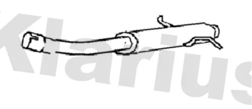 Rear Muffler Exhaust Silencer Back Box Fits Volvo C70 S70 V70