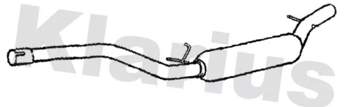 Exhaust Centre Muffler Middle Silencer Fits Volvo S40 V50