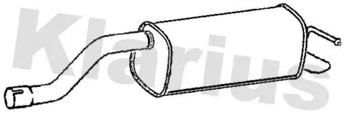 Rear Muffler Exhaust Silencer Back Box Fits Audi Seat Skoda Vw A1 Arona Fabia Ibiza Kamiq Polo T-cross