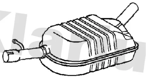 Exhaust Centre Muffler Middle Silencer Fits Vw Tiguan
